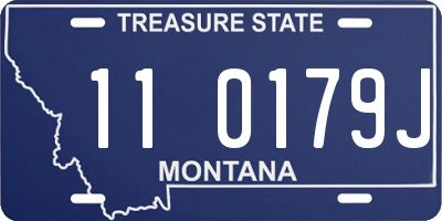 MT license plate 110179J