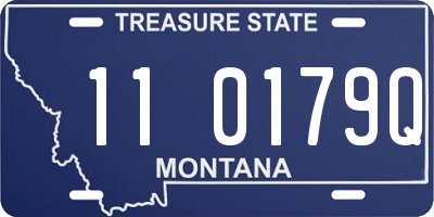 MT license plate 110179Q