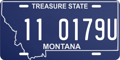 MT license plate 110179U