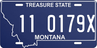 MT license plate 110179X