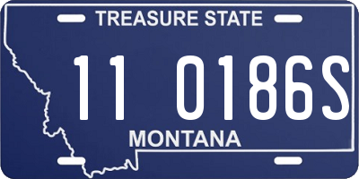 MT license plate 110186S