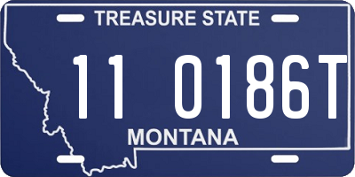 MT license plate 110186T