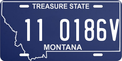 MT license plate 110186V