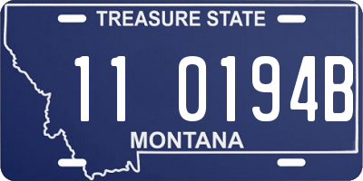 MT license plate 110194B