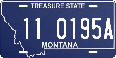 MT license plate 110195A