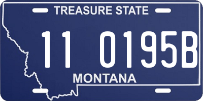 MT license plate 110195B