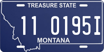 MT license plate 110195I