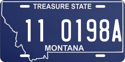 MT license plate 110198A
