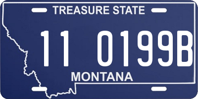 MT license plate 110199B