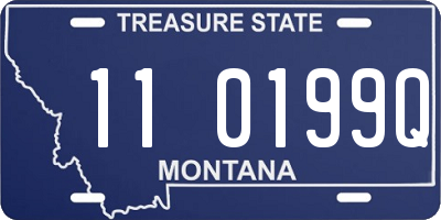 MT license plate 110199Q