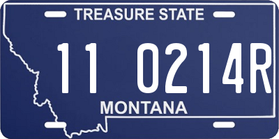 MT license plate 110214R