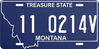 MT license plate 110214V