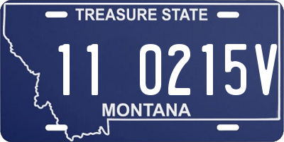 MT license plate 110215V