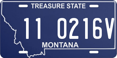 MT license plate 110216V