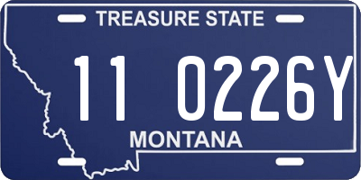 MT license plate 110226Y