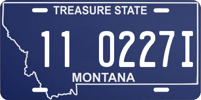 MT license plate 110227I