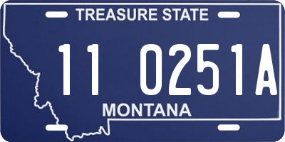 MT license plate 110251A