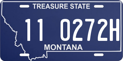 MT license plate 110272H