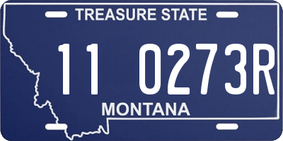 MT license plate 110273R