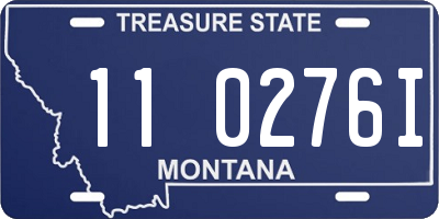 MT license plate 110276I