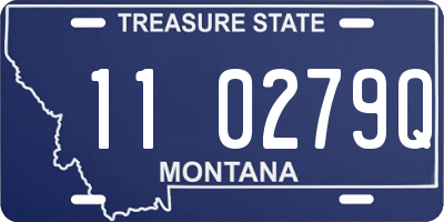 MT license plate 110279Q