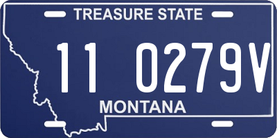 MT license plate 110279V