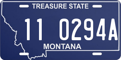 MT license plate 110294A