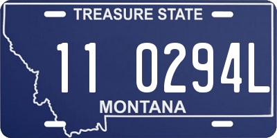 MT license plate 110294L