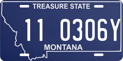 MT license plate 110306Y