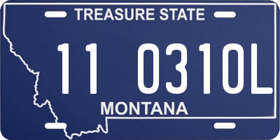 MT license plate 110310L