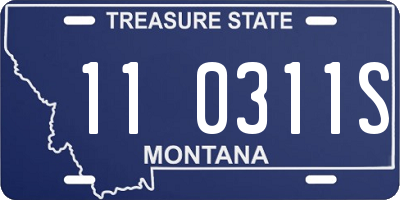 MT license plate 110311S
