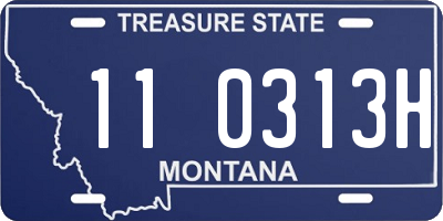 MT license plate 110313H