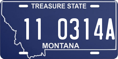 MT license plate 110314A