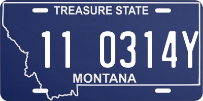 MT license plate 110314Y
