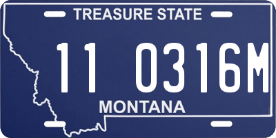 MT license plate 110316M