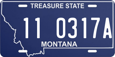 MT license plate 110317A