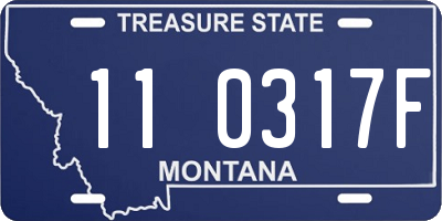 MT license plate 110317F