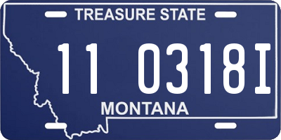 MT license plate 110318I