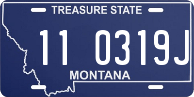 MT license plate 110319J