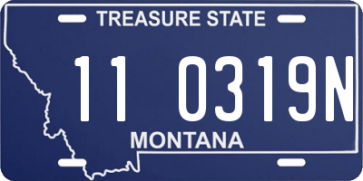 MT license plate 110319N