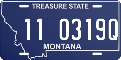 MT license plate 110319Q