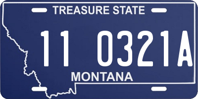 MT license plate 110321A