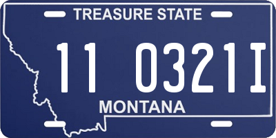 MT license plate 110321I
