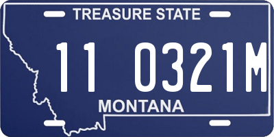 MT license plate 110321M