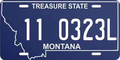 MT license plate 110323L