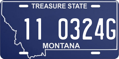 MT license plate 110324G