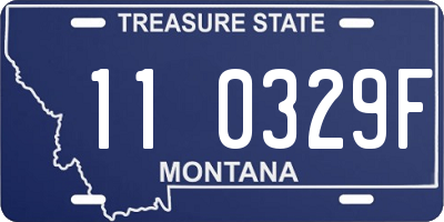 MT license plate 110329F