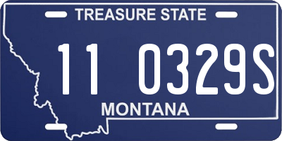 MT license plate 110329S