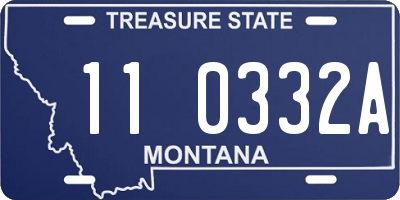 MT license plate 110332A