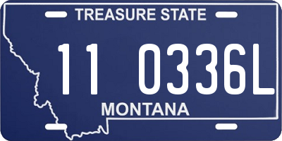 MT license plate 110336L